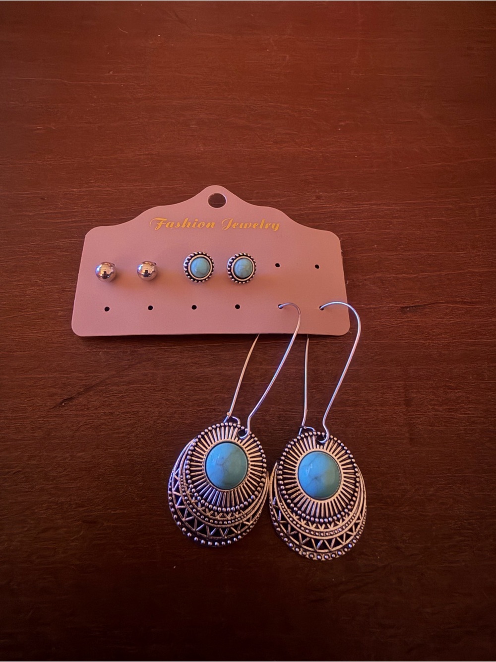 Boho Western Turquoise Country Concert Fashion Earrings NWOT